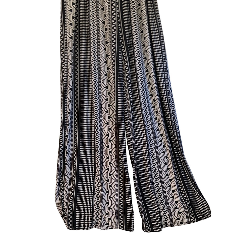 Seven Islands Chic Black & Tan Patterned Jumpsuit , Plus Size 3X - Picture 4 of 6